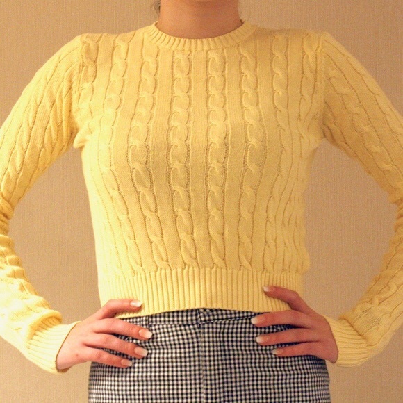 brandy melville yellow sweater
